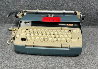Vintage Smith Corona Electra 120 Blue Electric Typewriter Parts