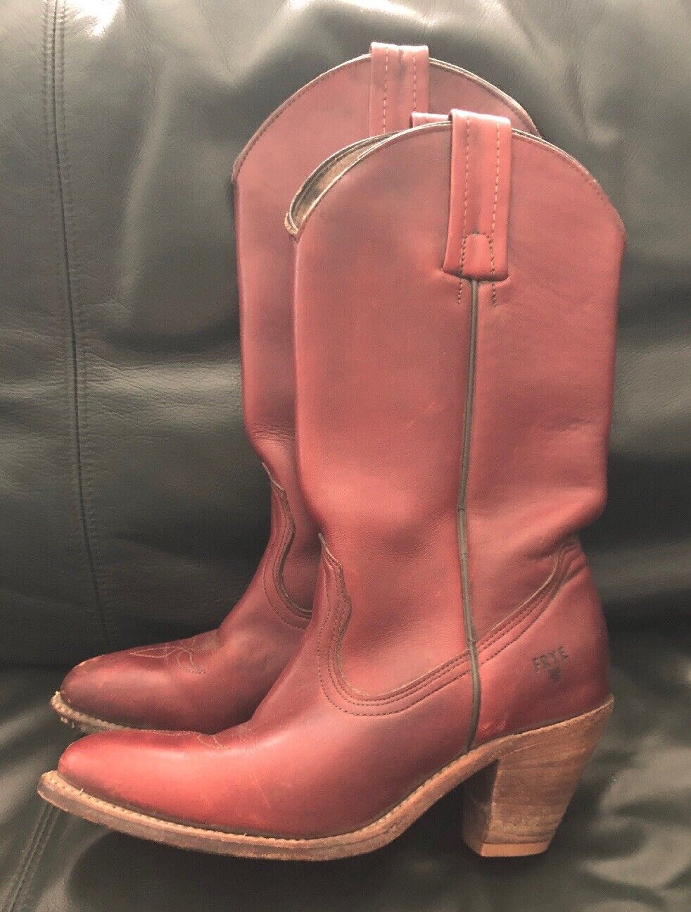 Vintage FRYE Cowboy Boots FRYE High Heel Womens C… - image 2