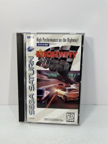 Étui manuel de disque de jeu Highway 2000 CIB Sega Saturn complet - Photo 1/17