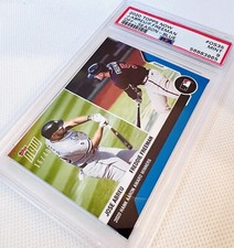 2020 Topps Now Abreu/Freeman 1B Hank Aaron Award Blue #/49 SP #OS35 PSA 9 💎