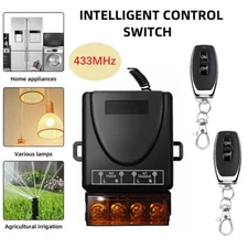 AC Wireless Remote 110V-240V 30A RF Relay Control Remote Switch 433Mhz Receiver