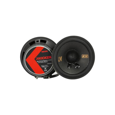 KICKER 47KSC2704 inch Mid Range Speakers Black for sale online