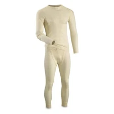 Italian Army wool blend thermal long john sets, Size M, NOS Cond., free shipping