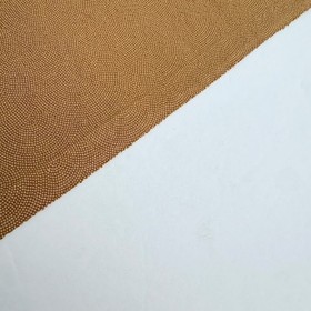 Camel Wave Edo Komon #A2 14x24 Vintage Japanese Kimono Silk Fabric RW88