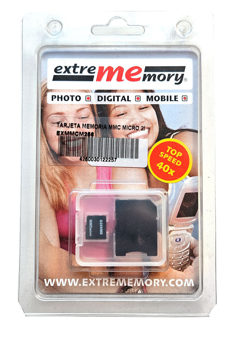 SCHEDA MMC MICRO 256 MEGABYTE EXTREMEMORY