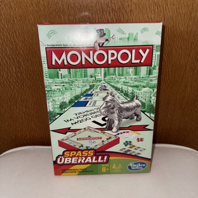 Monopoly Spass überall Reise ab 8 Jahre 2-4 Spieler Urlaub praktisches Format