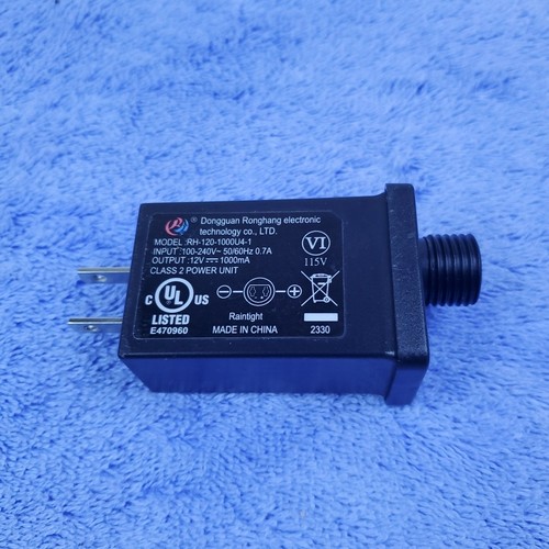 12V 1A LED Power Supply, Replacement Yard Inflatable LED Adapter RH12V1A 1PCS