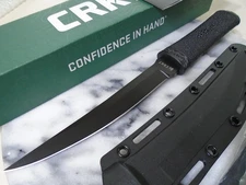 CRKT Hissatsu Fixed Blade Tactical Knife 2907K 440A Blackout Tanto 12" Overall