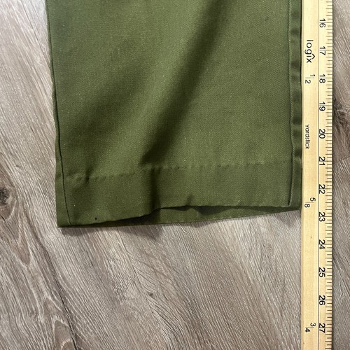 BSA Boy Scouts of America Cargo Pants Pockets Green 36x23 Vintage - Picture 4 of 6