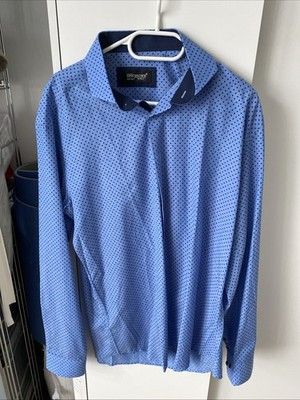  Hemd langarm Herren,in blau, Finshley & Harding Gr.M, Kragenweite 39,Slim Fit