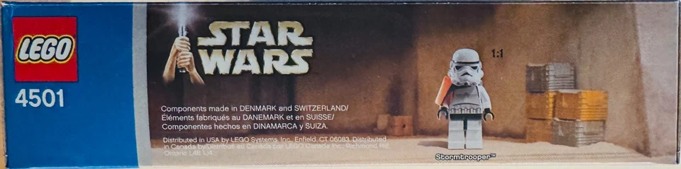 Lego # 4501 Mos Eisley Cantina (2004) (193 peças) 5x Figos +Dewback (caixa lacrada quase perfeita) - Imagem 4 de 4