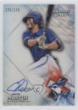 2021 Bowman Sterling Prospect Wave Refractor 125/125 Austin Martin Auto 4f5