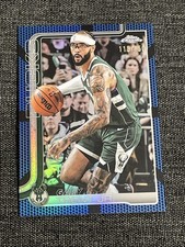2025 Topps Chrome #110 Blue Basketball Boarder Gary Trent Jr /150 Bucks