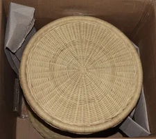 The Citizenry Ora Wicker Side Table | Natural