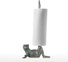 Frog Paper Towel Holder Animal Toilet Paper Roll Holder Antique Cast Iron