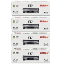 4 Pack For Canon Laser 137 Black Toner Cartridge Replacement
