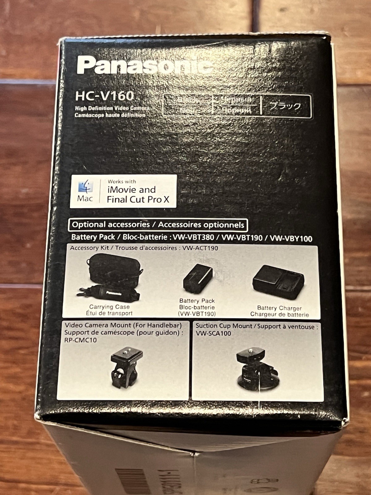 Panasonic HC-V160 Black Full HD 77x Zoom 8.9 MP Video Camera Camcorder NEW READ!