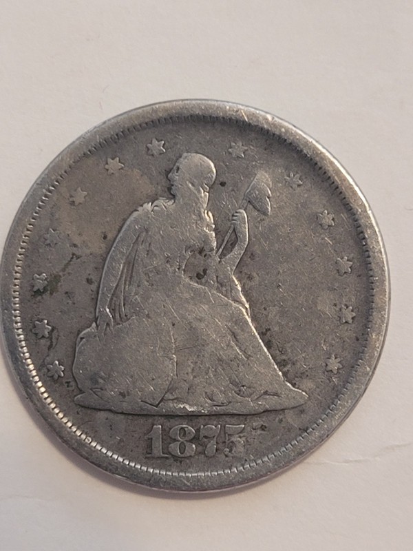 1875-S Seated Liberty Twenty Cent Piece 