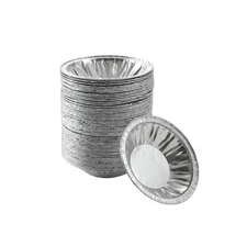 50 Pack - Pie Pans 4 inch,Mini Pie Tins HEAVY-DUTY Disposable Aluminum Foil