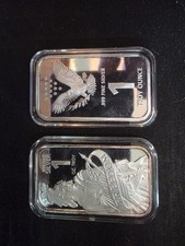 1 oz Silver Bar Freedom Indian 95.00 per troy oz