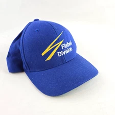 Flatbed Division Hat Mens Blue Snapback Cap Yupoong The Classics Embroidered