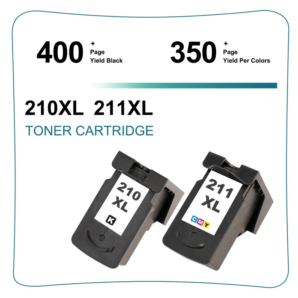 PG-210XL CL-211XL Ink Compatible For Canon MX330 MX340 MX350 MX360 MX410 MX420 - Image 3 of 4