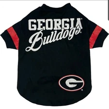 Pets First NCAA Georgia Bulldogs Sz Small T-shirt Shirt Pet Apparel Dog Cat New