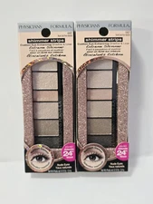 Physicians Formula Shimmer Strips 6407 Eye Shadow Liner Nude Eyes Bundle Of 2