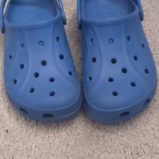 Crocs Classic Blue Unisex Kids Clog Sandals Size 3 Slip On Comfort