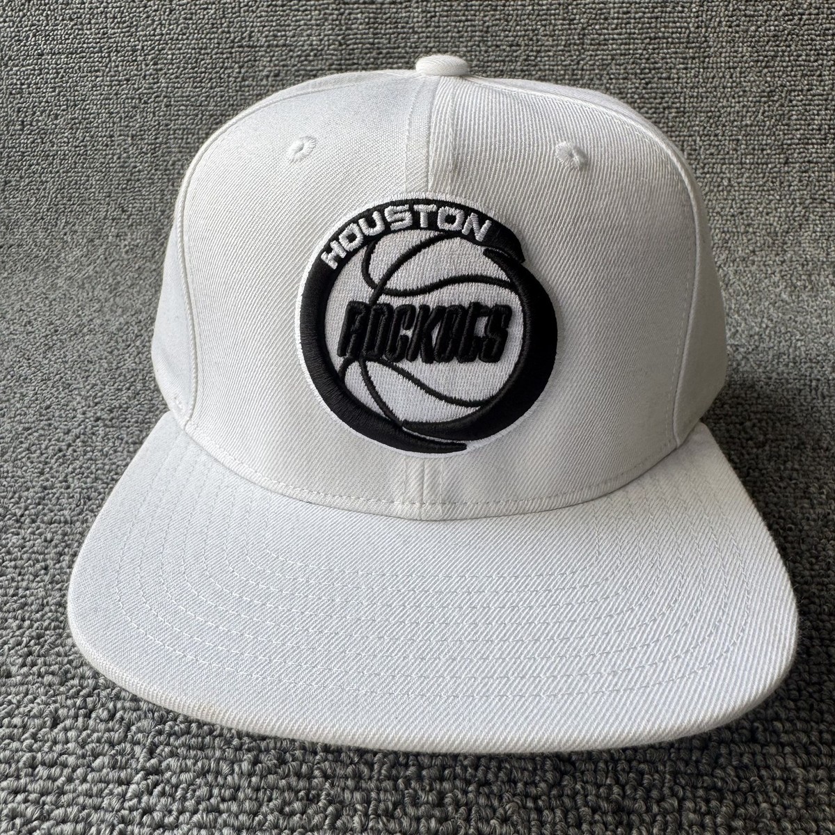 Mitchell & Ness Houston Rockets White NBA HWC Snapback Cap