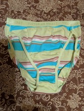 Vintage Victoria's Secret Signature Waistband HI Leg Brief Panties Size Small...