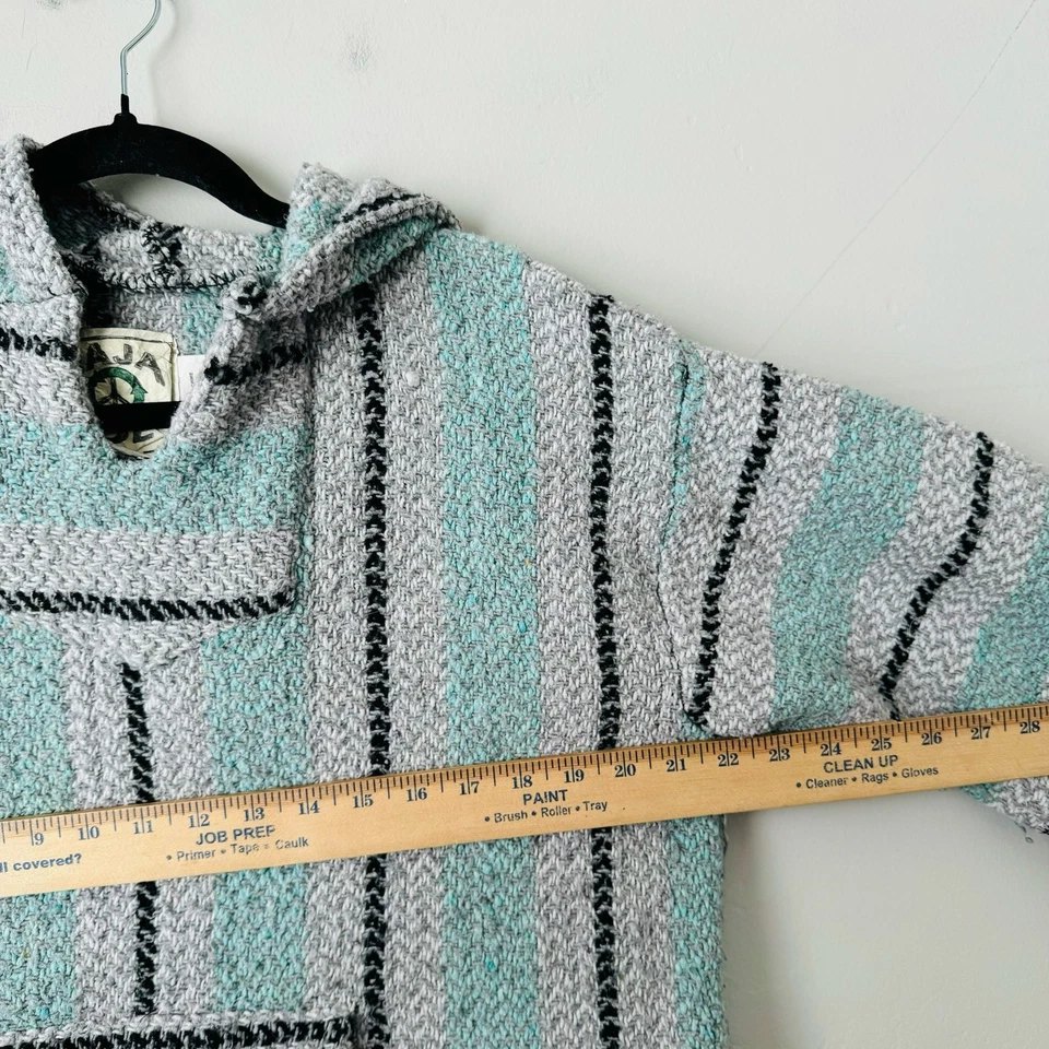 Baja Joe Blue And Gray Mexican Hoodie Women’s Size XXL - Image 2 of 4