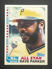 1982 Topps #343 Dave Parker Blackless