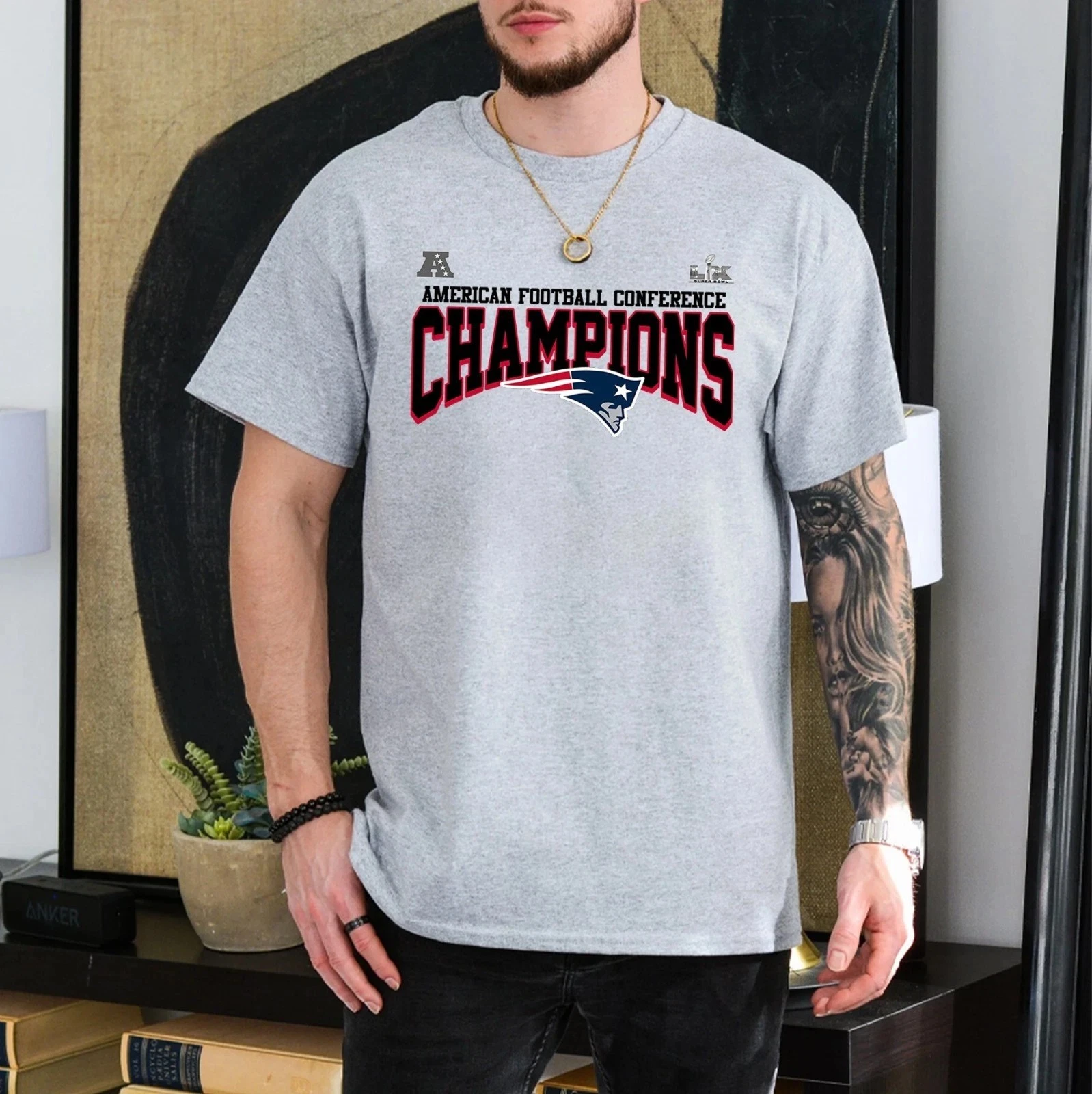 AFC Champions New England Patriots 2025 TShirt