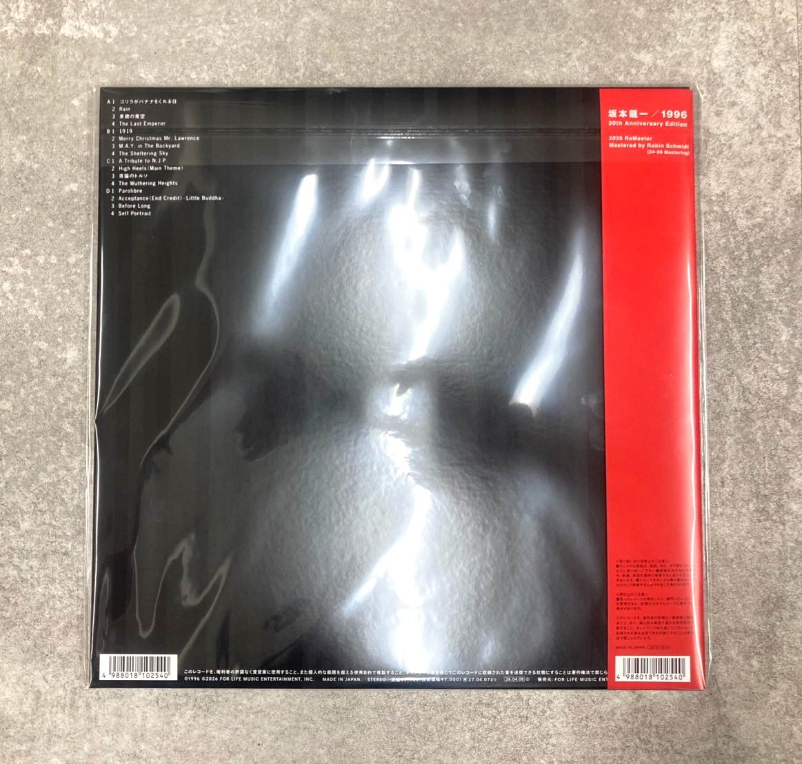 1996 30th Anniversary Edition by Ryuichi Sakamoto Vinyl Record 2LP