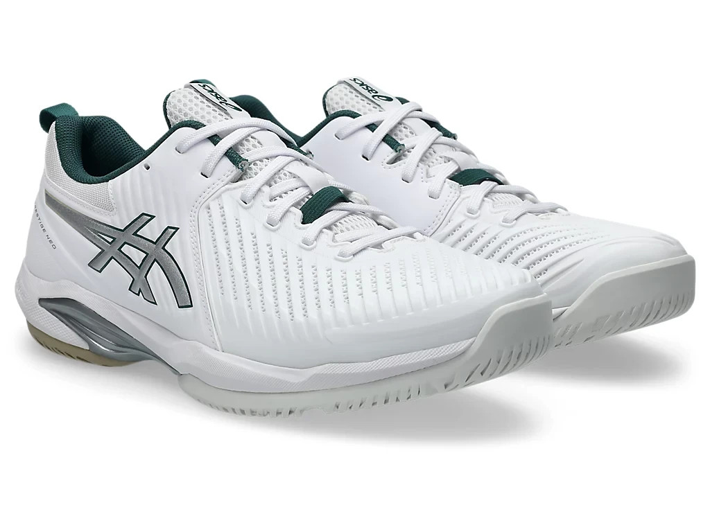 Asics Tennis Shoes PRESTIGE NEO WIDE White/Pure Silver 1043A028