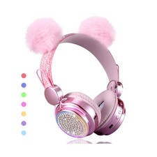 Wireless Girls Headphones Bluetooth, LED Light up Color Changing Kids Headpho...