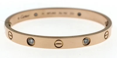Cartier Diamond Rose Gold Fine Bracelets for sale | eBay