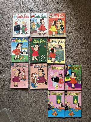 8 Marge's LITTLE LULU Vol 1 #32,51,56,63 Etc. 1950 s Dell Comics 12 Issues total