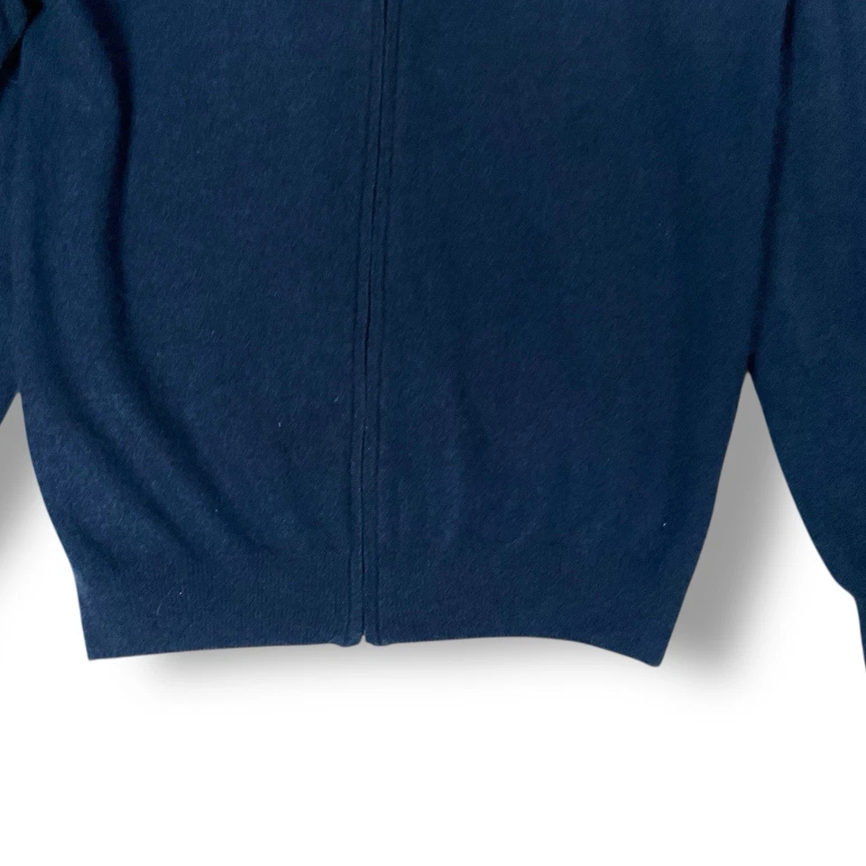 Suéter de cachemir Tahari para hombre talla XL cremallera completa cuello falso negocios informal lujo Foto 3 de 4