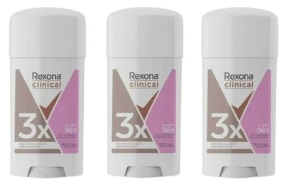 Rexona Antiperspirant Clinical Cream For Women 58 g, 3 Pack, Desodorante Classic
