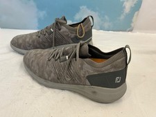 FootJoy Flex XP Spikeless Golf Shoes Men  s 11 Medium 56272 Gray Camo Knit