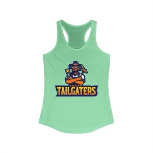 Texas Tailgaters Banana Ball Women's Ideal Racerback Printed Tank Top Summer Fun
