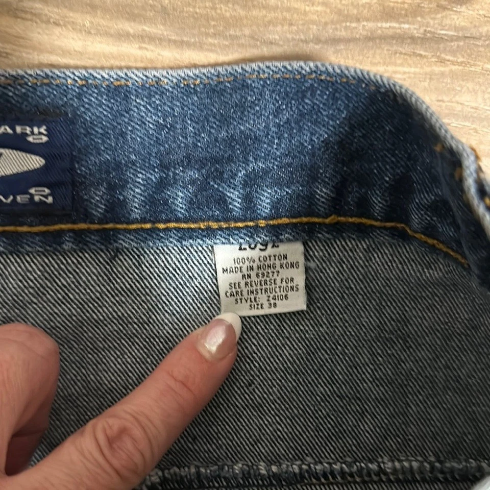 Vintage Lugz Jeans Mens 38 Blue Baggy Wide Leg Logo Y2K Skater Pants Cargo - Image 3 of 4