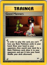 Good Manners 111/132 Gym Heroes Pokemon LP Unlimited