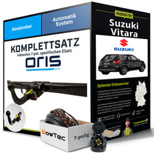 Für SUZUKI Vitara Typ LY Anhängerkupplung abnehmbar +eSatz 7pol 15-18 AHK