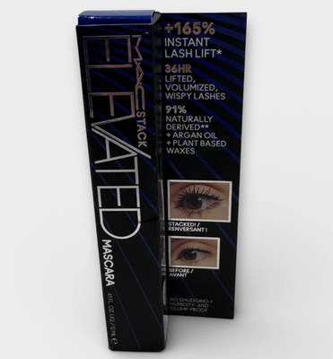 MAC Stack Elevated Mascara Denim Stack Blue Mascara Volumizing Lifting Makeup