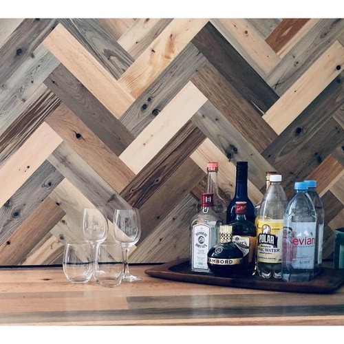 Timberchic Decorative Wall Paneling 1/4 ft x 1 ft Wood Peel + Stick Multi-Color - Picture 5 of 6