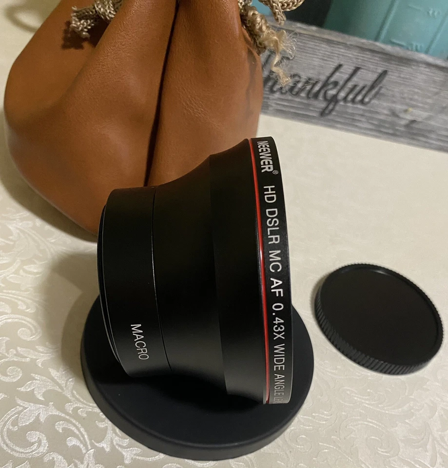 Lente gran angular Neewer 55 mm 0,43x HD con porción macro para D3400 D5600 Sony nueva Foto 3 de 4