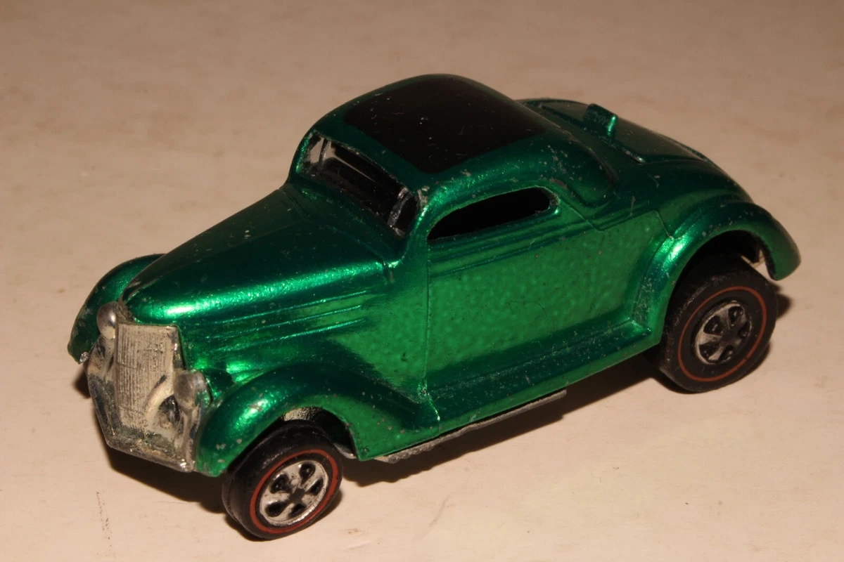 HOT WHEELS REDLINE CLASSIC 36 FORD COUPE GREEN USA EXCELLENT